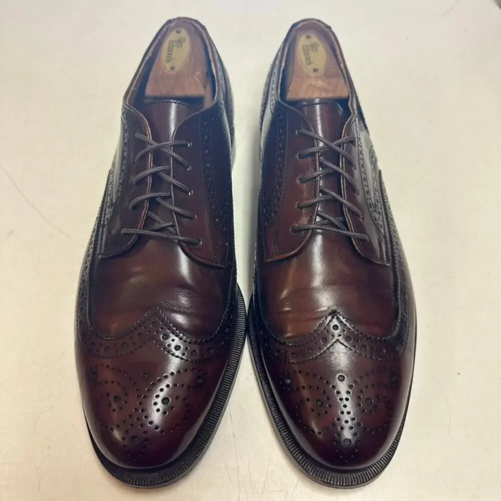 VGUC Rancourt & Co. x Cole Haan Brown Wingtip Oxford Made in Maine USA 10 D
